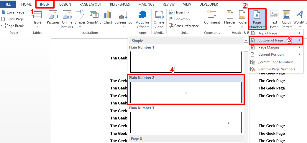 如何在 Microsoft Word 文档中隐藏单个页码