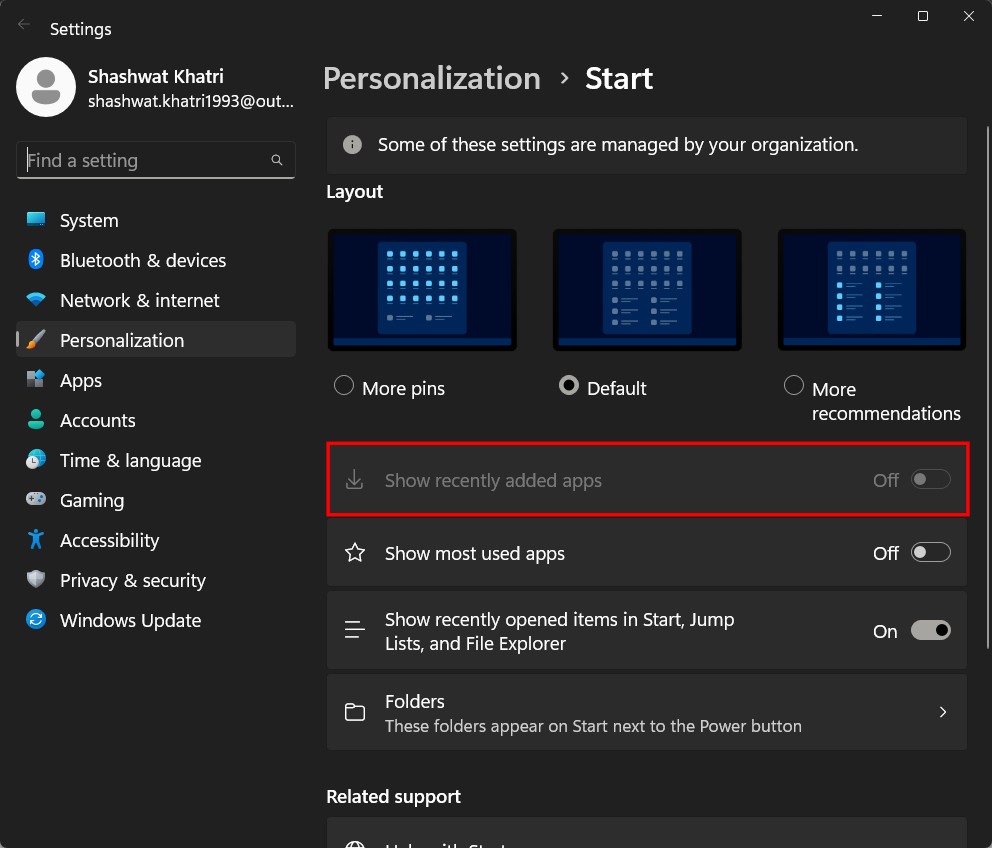 如何在 Windows 11 中自定义开始菜单布局