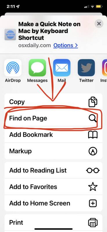 在iPhone和iPad上如何使用Safari进行文字搜索
