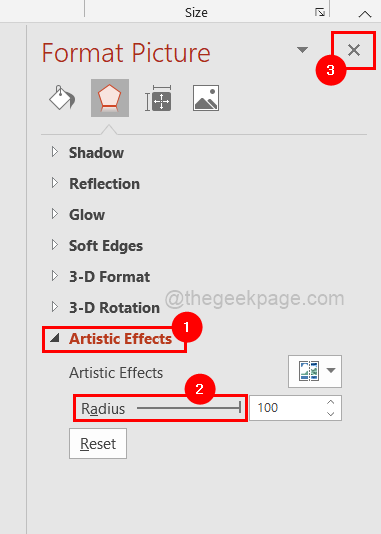 如何在 PowerPoint 中应用模糊效果来隐藏图像的一部分