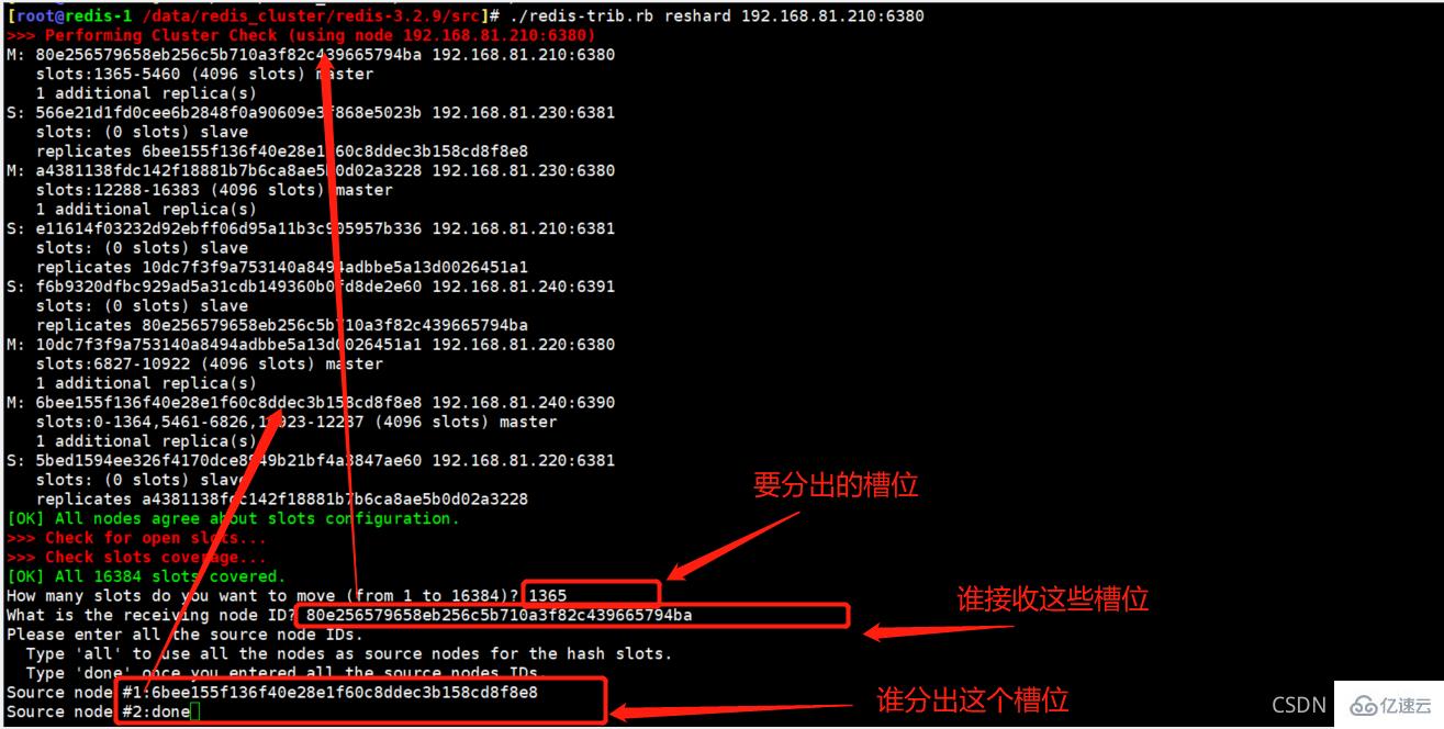 Redis Cluster集群缩容主从节点的步骤