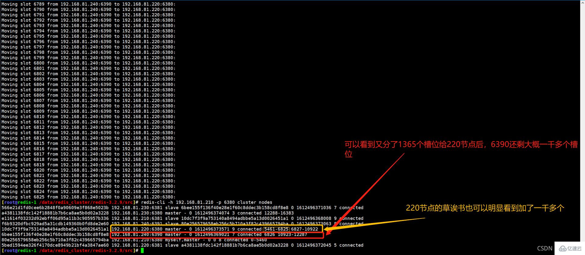 Redis Cluster集群缩容主从节点的步骤