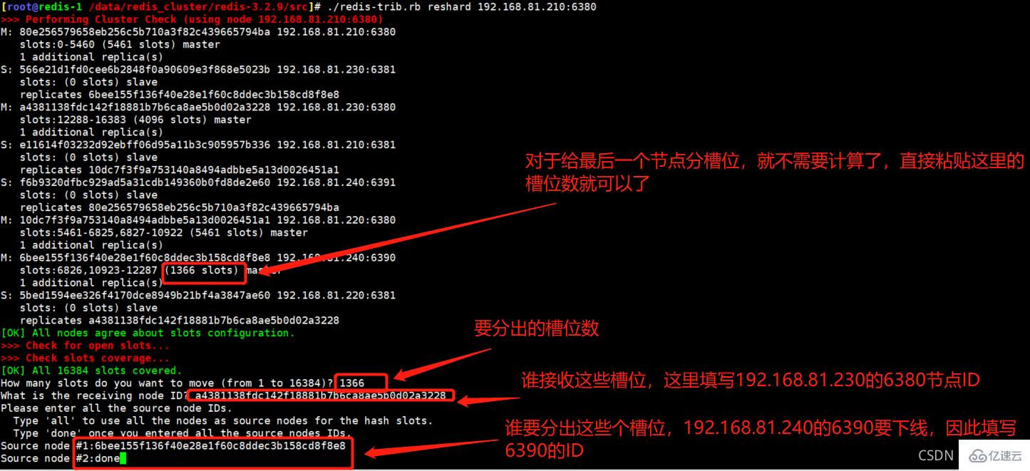Redis Cluster集群缩容主从节点的步骤