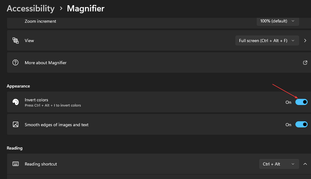 【Windows 11 教程】如何使用快捷方式反转颜色？