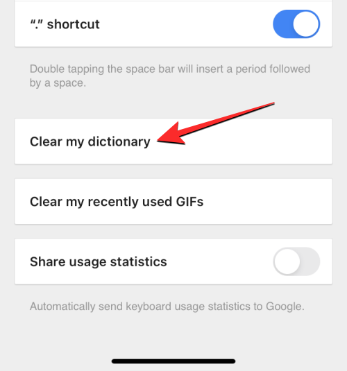 如何清除 iPhone 键盘的输入历史记录?