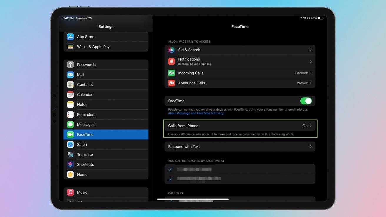 在 macOS Monterey 和 iPadOS 15 上如何接听 iPhone 的电话