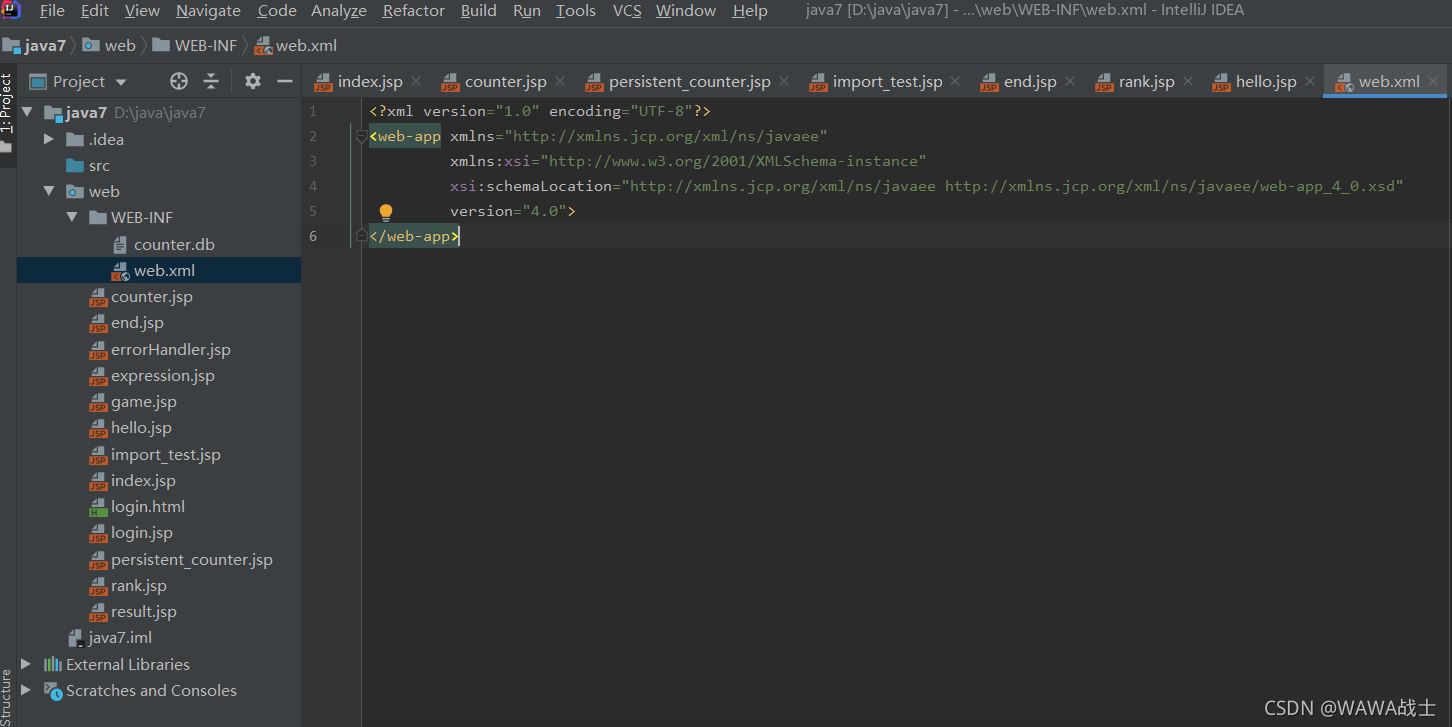如何手动配置Java Tomcat上的Servlet？