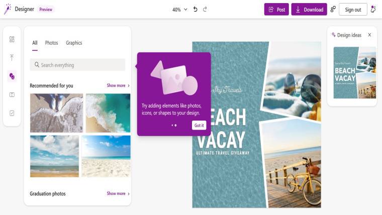 泄露的未知 Windows 11 应用程序“Designer”展示多张图片
