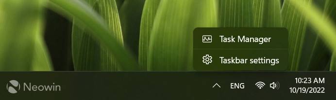 如何在Windows 11的“时刻1”更新中启用右键单击以打开任务管理器?