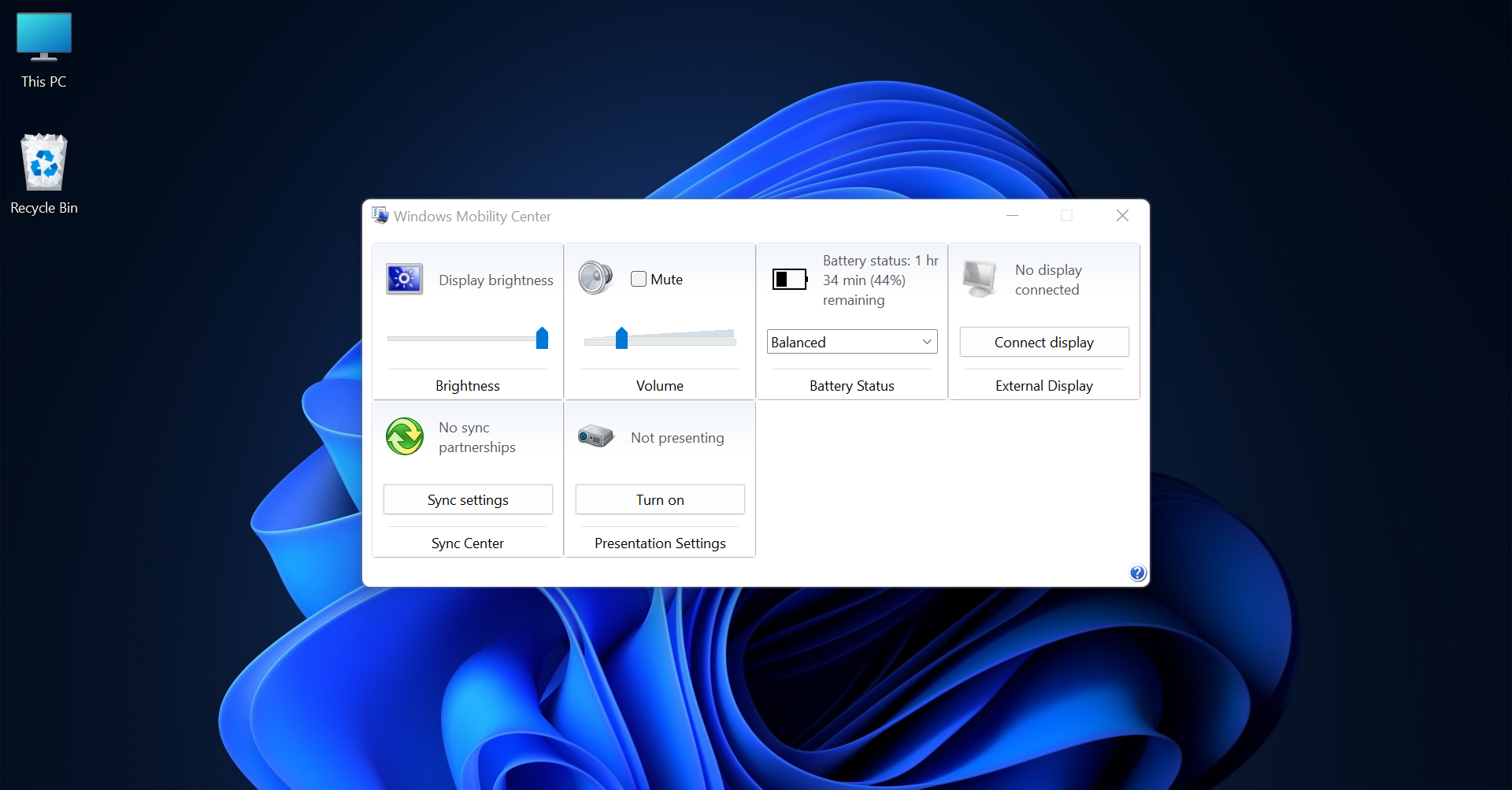 如何在 Windows 设备中找到 Windows 移动中心？