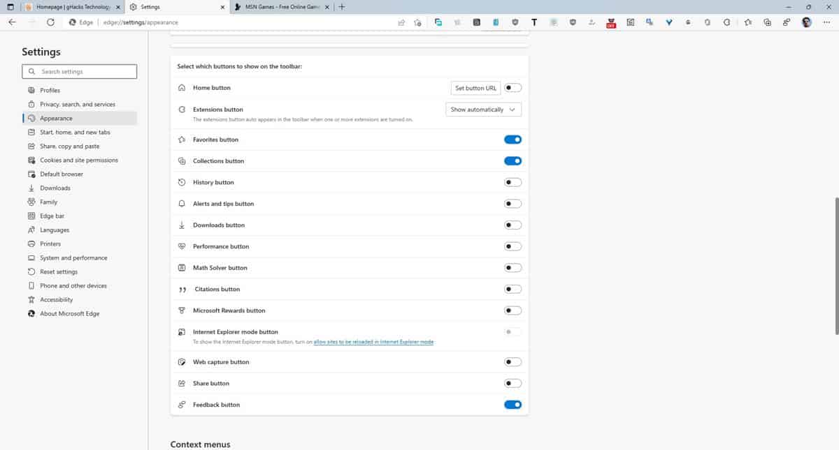 微软正在通过游戏界面按钮为 Edge 浏览器增加更多的功能和互动性
