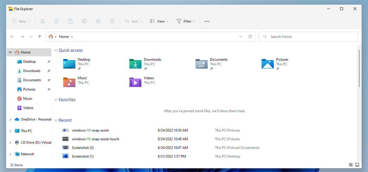 Windows 11 22H2 版本文件资源管理器的更新