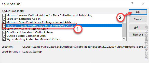 修复 Outlook 中缺少 Microsoft Teams 插件的方法