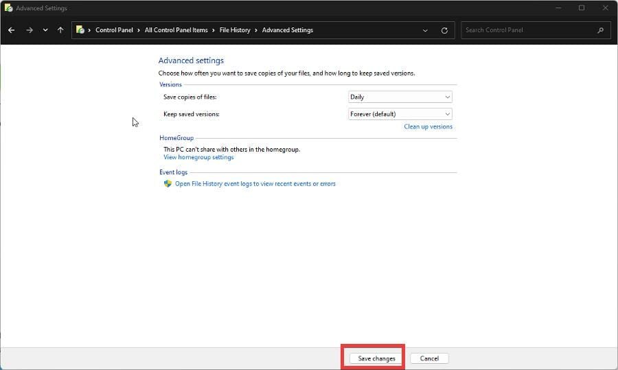 只需几个简单的步骤即可恢复 Windows 11 备份选项