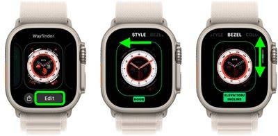 Apple Watch Ultra：如何调整 Wayfinder 表盘上的罗盘细节