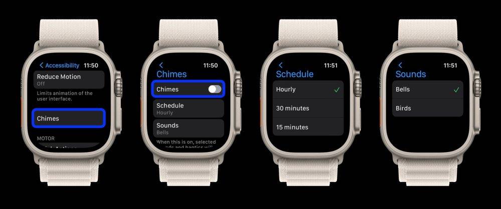Apple Watch:如何设置每小时一次的 Taptic Chime 提醒