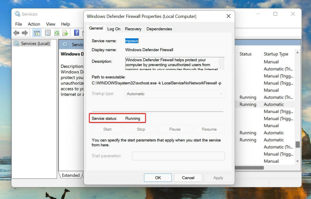 修复：Windows 筛选平台已阻止连接
