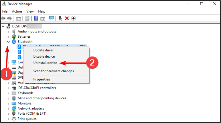 修复: Windows 11 蓝牙设备已配对但未连接