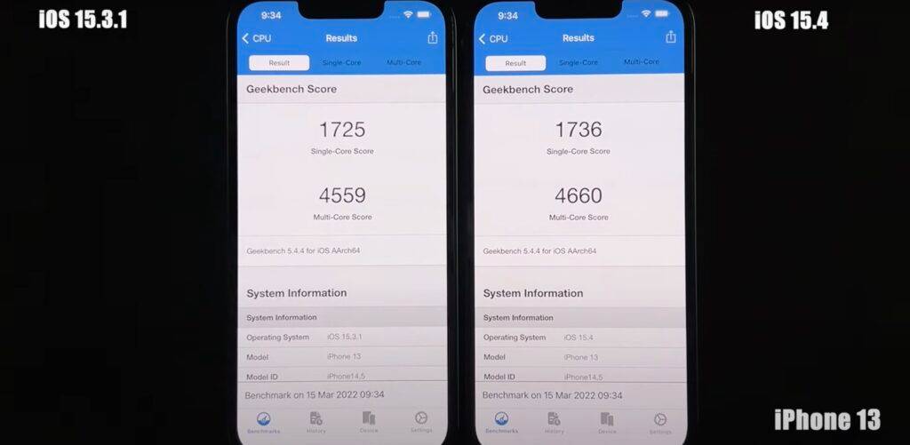 升级iOS 15.4 后,跑分实测多款iPhone 速度下跌?