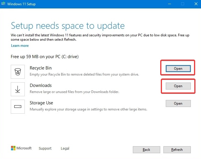 如何修复 Windows 11 的可用空间要求错误