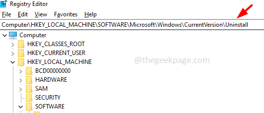 如何在 Windows PC 中使用注册表编辑器卸载程序