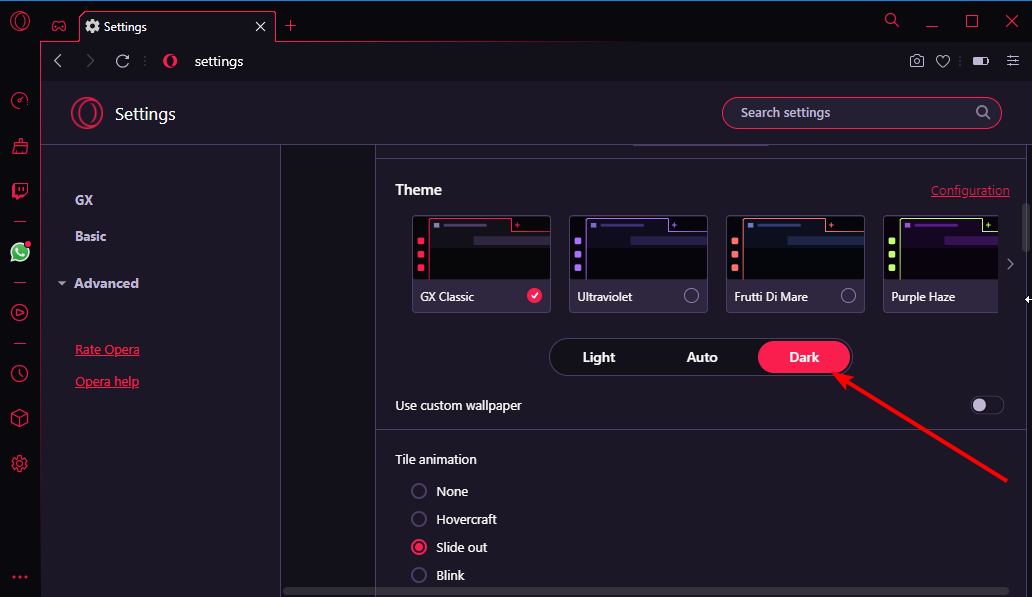 在 Opera GX 中为所有网站启用暗模式的 5 种方法