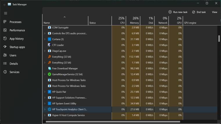 Windows 11 build 22538 上的窄任务栏可能暗示新的变化，新的任务管理器也是