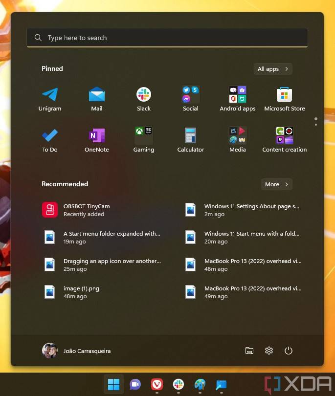 如何在 Windows 11 版本 22H2 中使用开始菜单文件夹