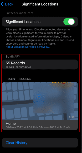 如何在iPhone上查看和删除您的位置记录