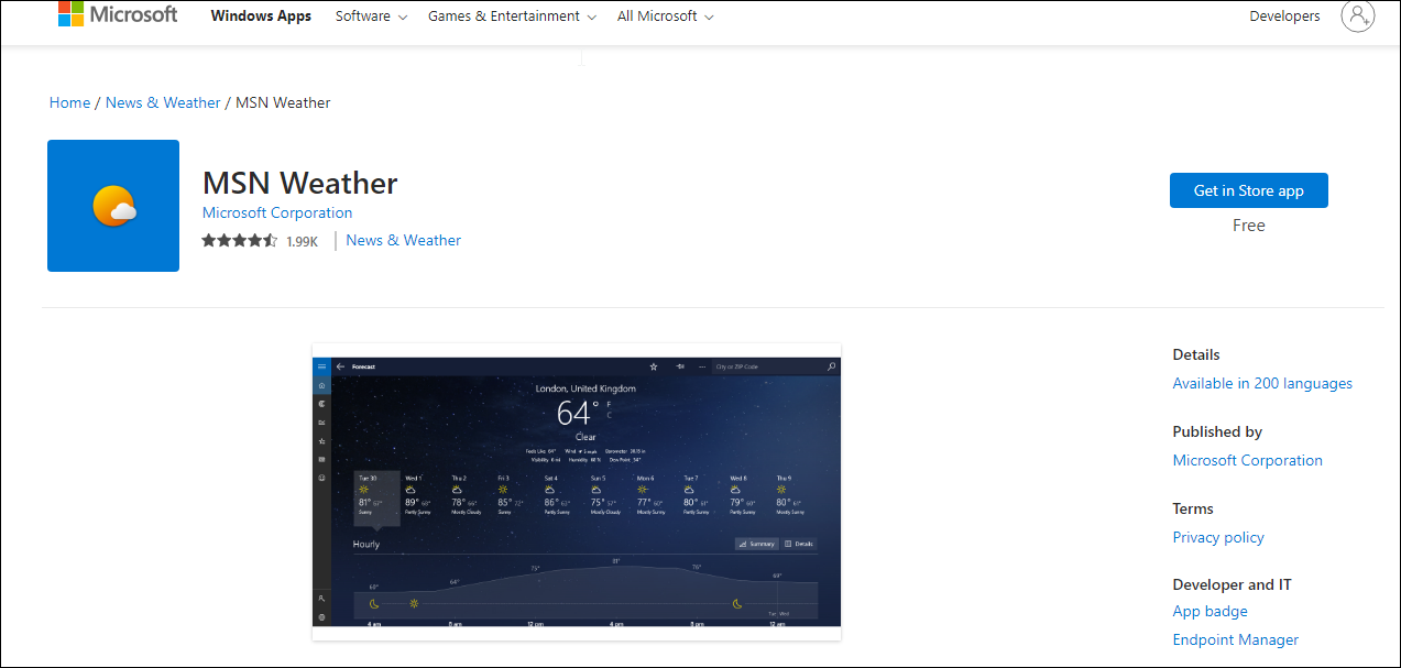 适用于 Windows 11 的 5 款最佳天气应用程序 [2022 年列表]