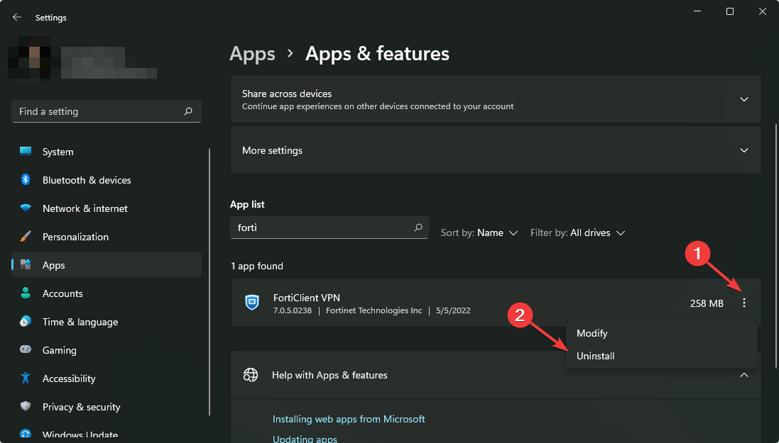 修复：FortiClient VPN 无法在 Windows 11 上运行
