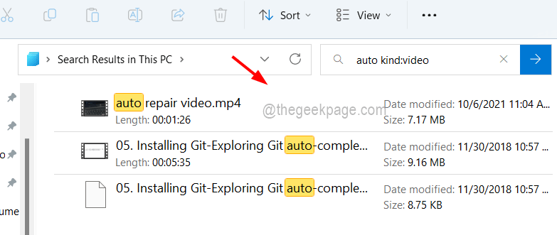 如何在 Windows 11 / 10 的文件资源管理器中仅搜索和获取视频文件