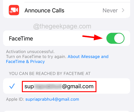 FaceTime无法在iPhone上运行[已解决]