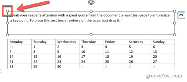 如何在 Word 中制作日历