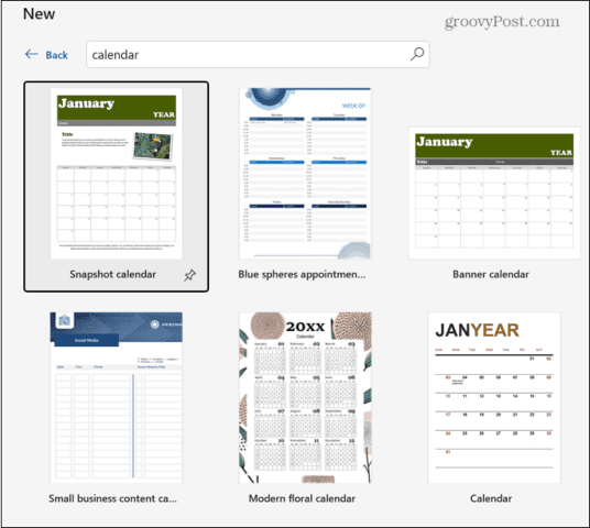 如何在 Word 中制作日历