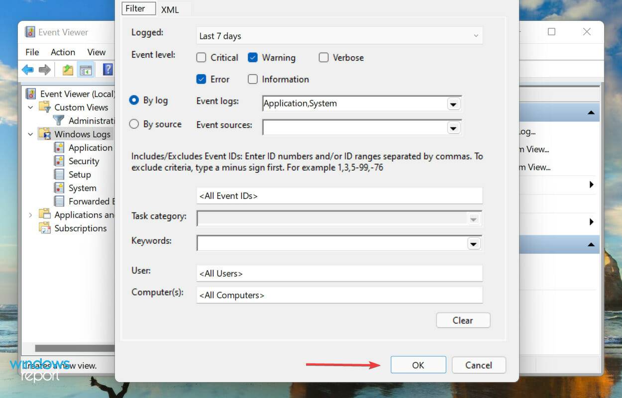 如何检查 Windows 11 错误日志