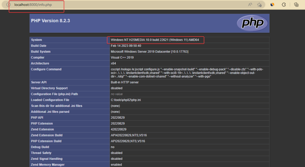 如何在 Windows 10 上安装 PHP | 11 使用命令提示符
