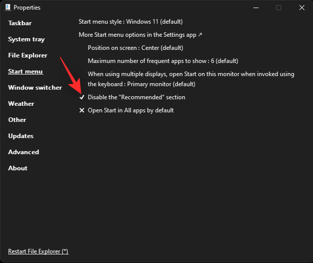 如何从 Windows 11 的开始菜单中删除推荐