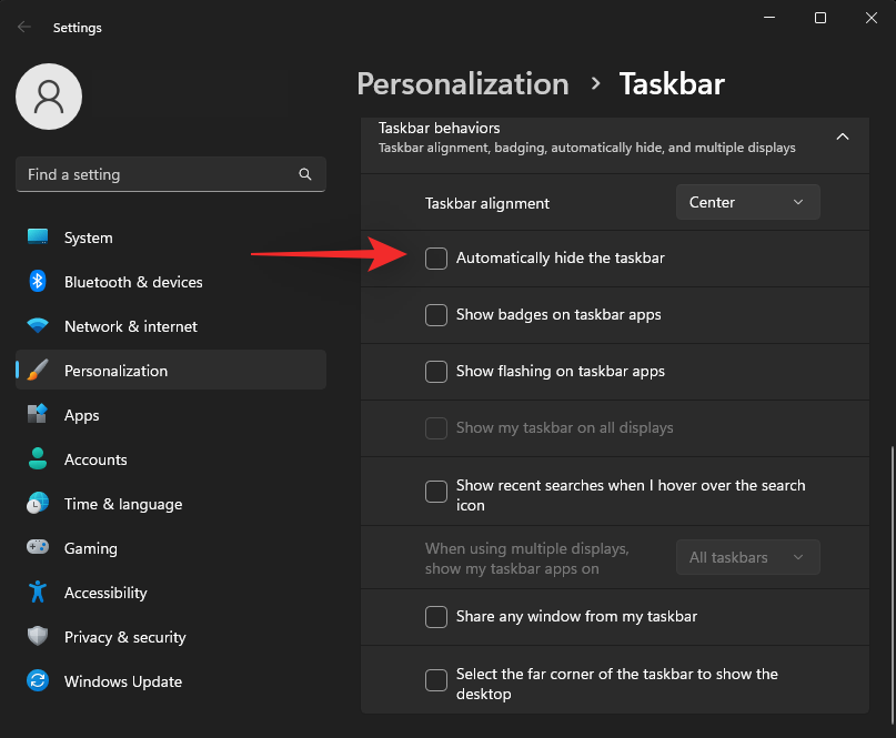 使用设置或可用的最佳应用程序在 Windows 11 上隐藏任务栏的方法