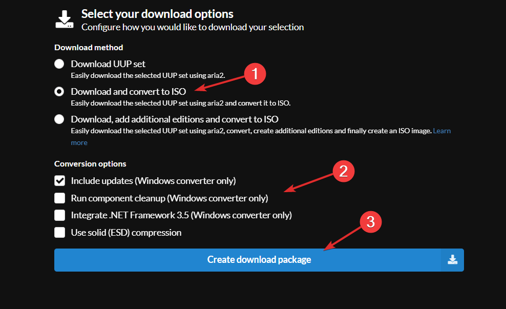 如何从 UUP 转储下载 Windows 11 ISO