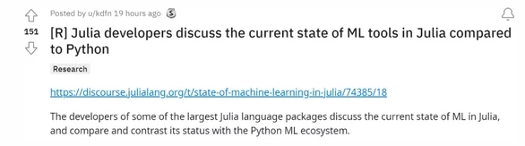 开发人员亲自上场：Julia语言搞机器学习和Python比，哪个好用？
