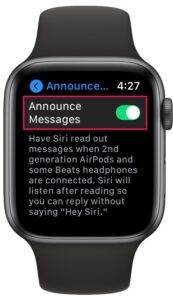 如何在 Apple Watch 上使用 Siri 播报消息