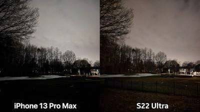 相机比较：三星 Galaxy S22 Ultra 与苹果 iPhone 13 Pro Max