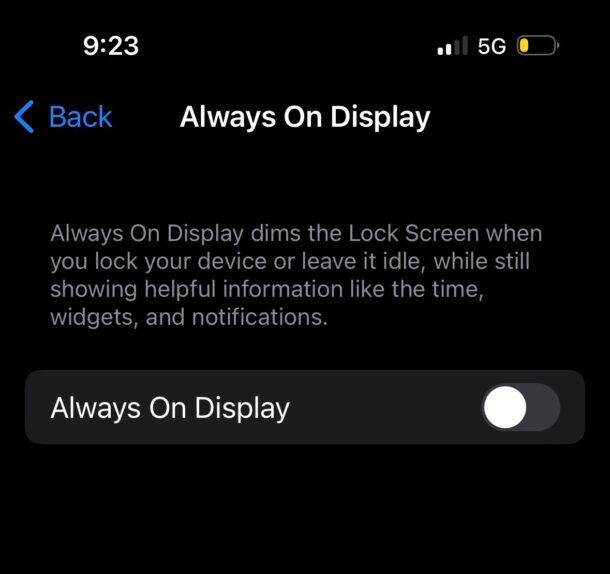 如何关闭 iPhone 14 Pro 上的始终显示