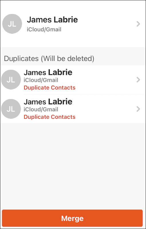 如何在 iPhone 上删除重复的联系人