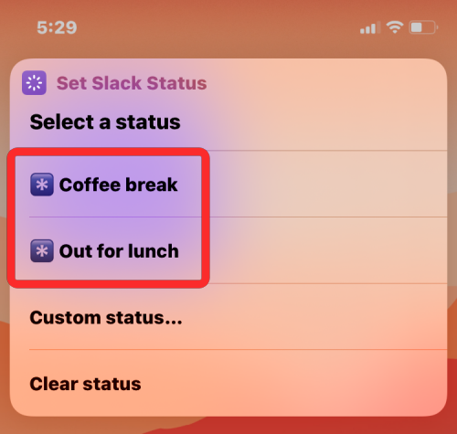 如何使用 Apple 快捷方式设置 Slack 状态