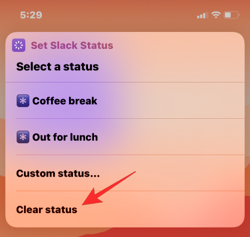 如何使用 Apple 快捷方式设置 Slack 状态