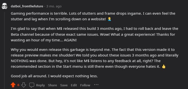 Windows 11 22H2 问题：FPS 下降、BSOD、安装卡住和其他错误打击用户