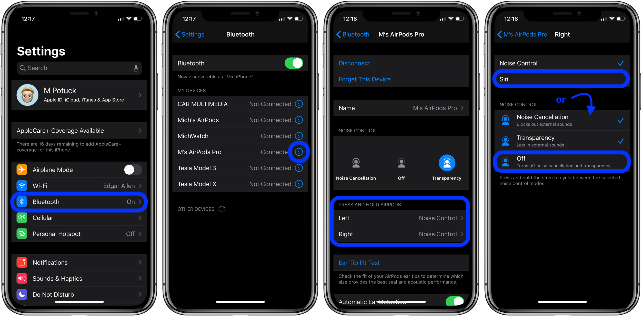 AirPods Pro 和 AirPods 3：如何更改力传感器控件