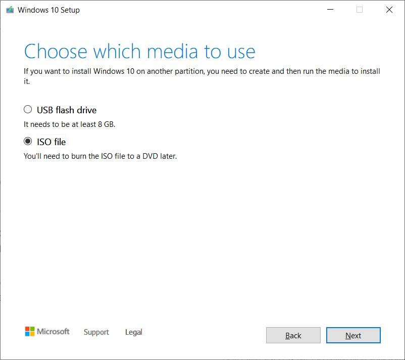 下载 Windows 10 22H2 ISO 映像（离线安装程序）